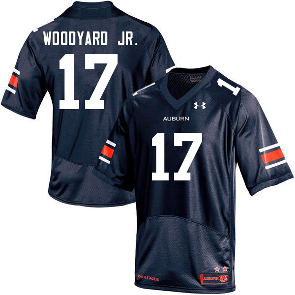 Men's Auburn Tigers #17 Robert Woodyard Jr. Navy 2022 College Stitched Football Jersey